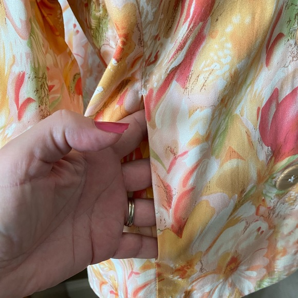 Coldwater Creek Spring Suit blazer Dress Casual size S, floral print. - Picture 12 of 15